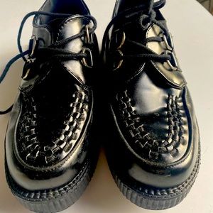 Black creepers Oxfords - size 8